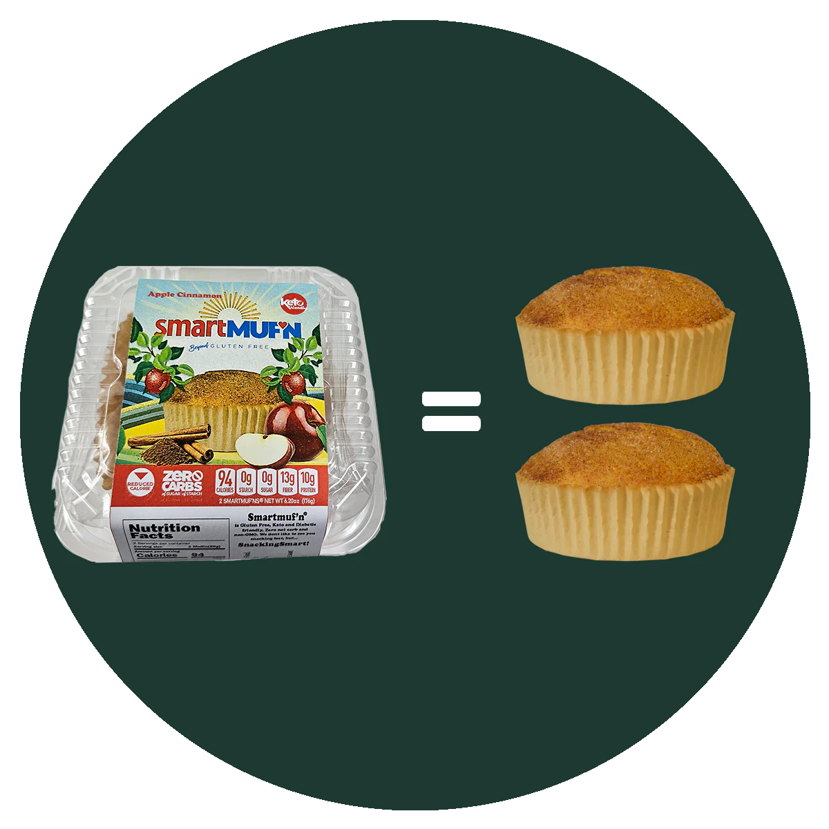 #Flavor_Apple Cinnamon #Size_2 muf'ns