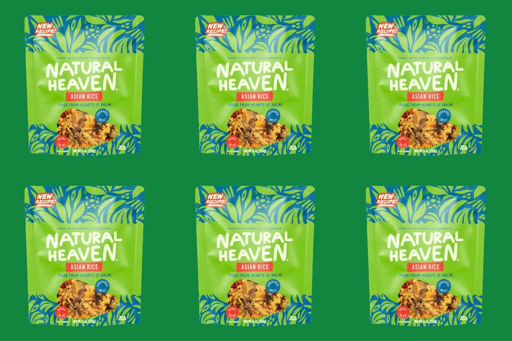 Riced Hearts of Palm Pasta Keto Bowl Ready Meal by Natural Heaven - Asian Rice