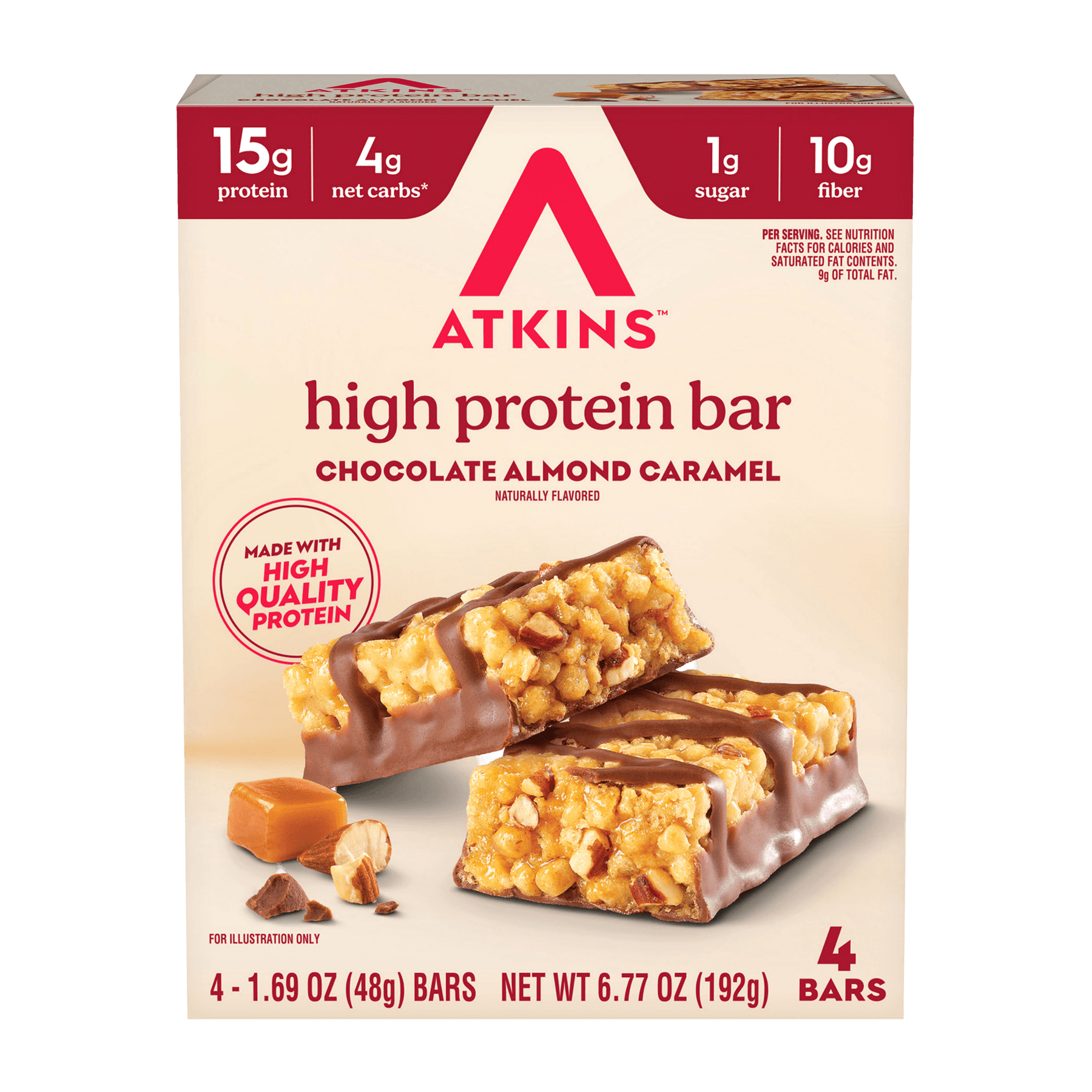 #Flavor_Chocolate Almond Caramel (4 Bars)