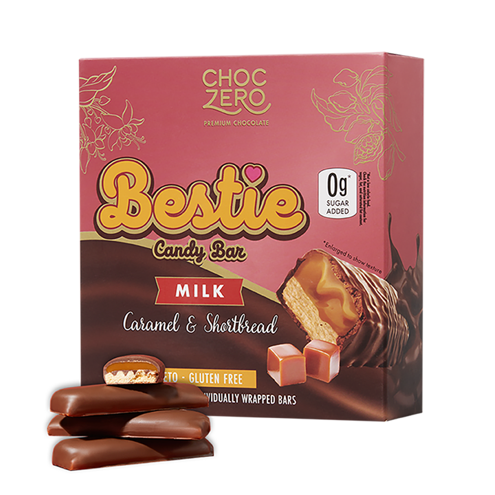 ChocZero Bestie Milk Chocolate Candy Bar, 8 oz
