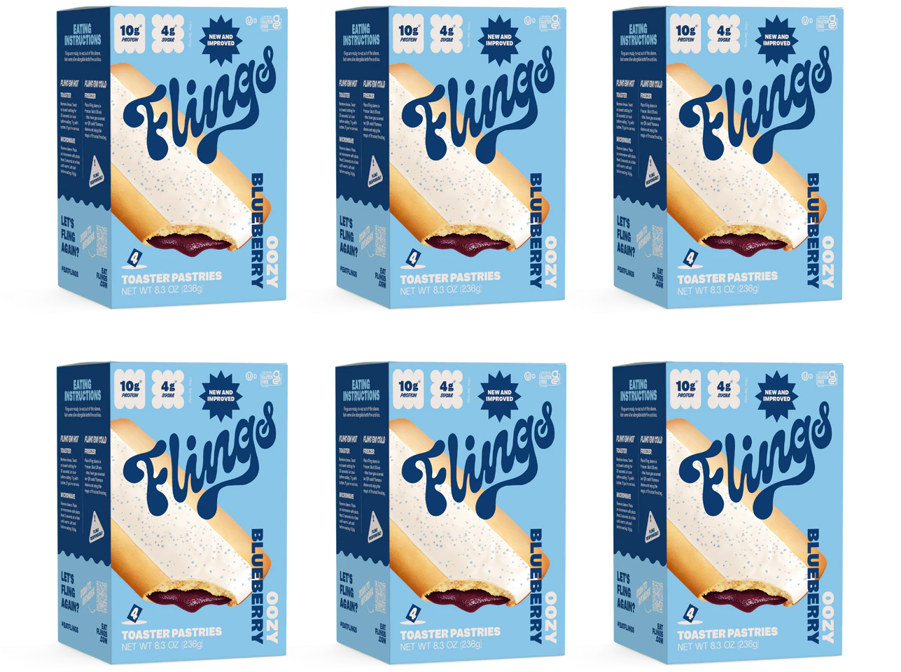 #Flavor_Oozy Blueberry #Size_6 Boxes (24 Pastries)