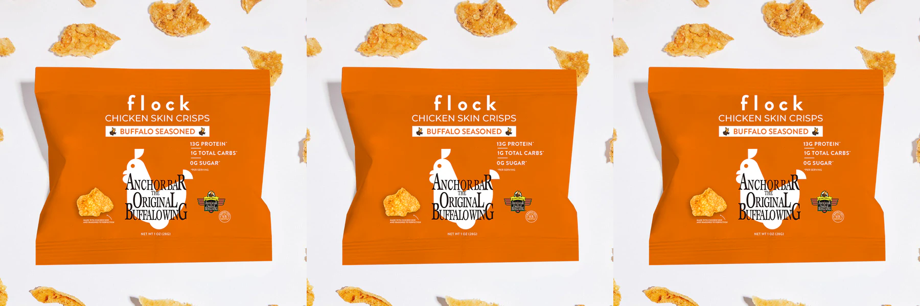 Flock Foods Keto Chicken Chips - Buffalo