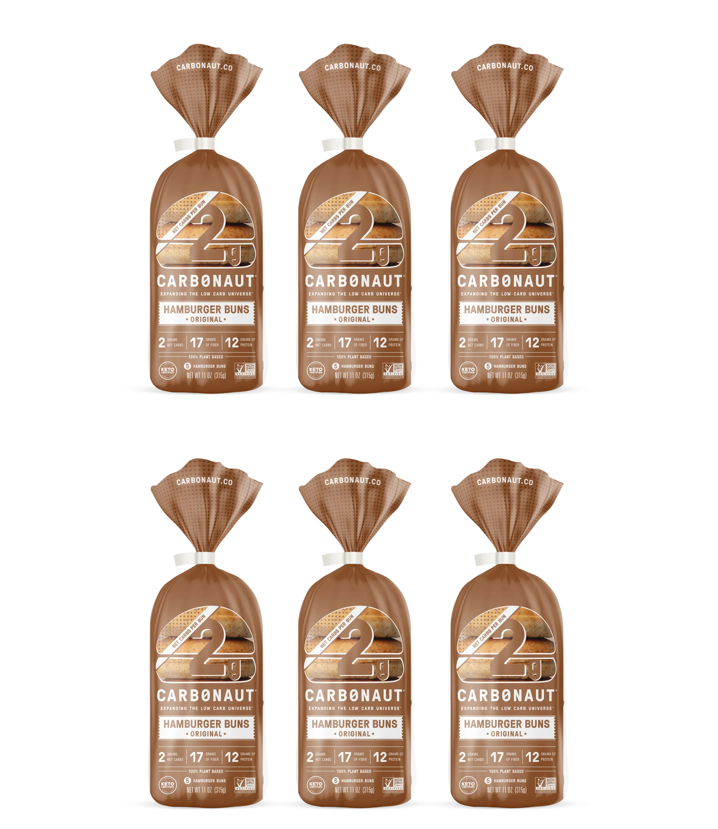 Carbonaut Low Carb Hamburger Buns 5 buns