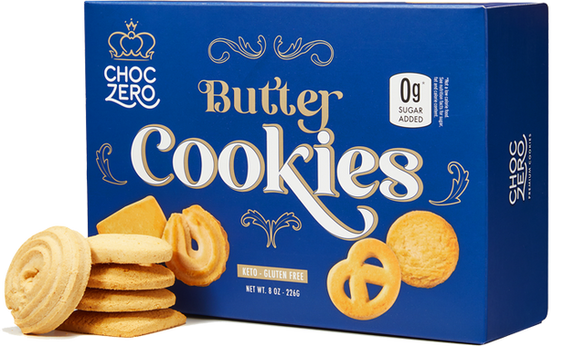 ChocZero Danish Butter Cookies, 8 oz - High-quality Low Carbohydrate/Keto by ChocZero at BariatricPal Store