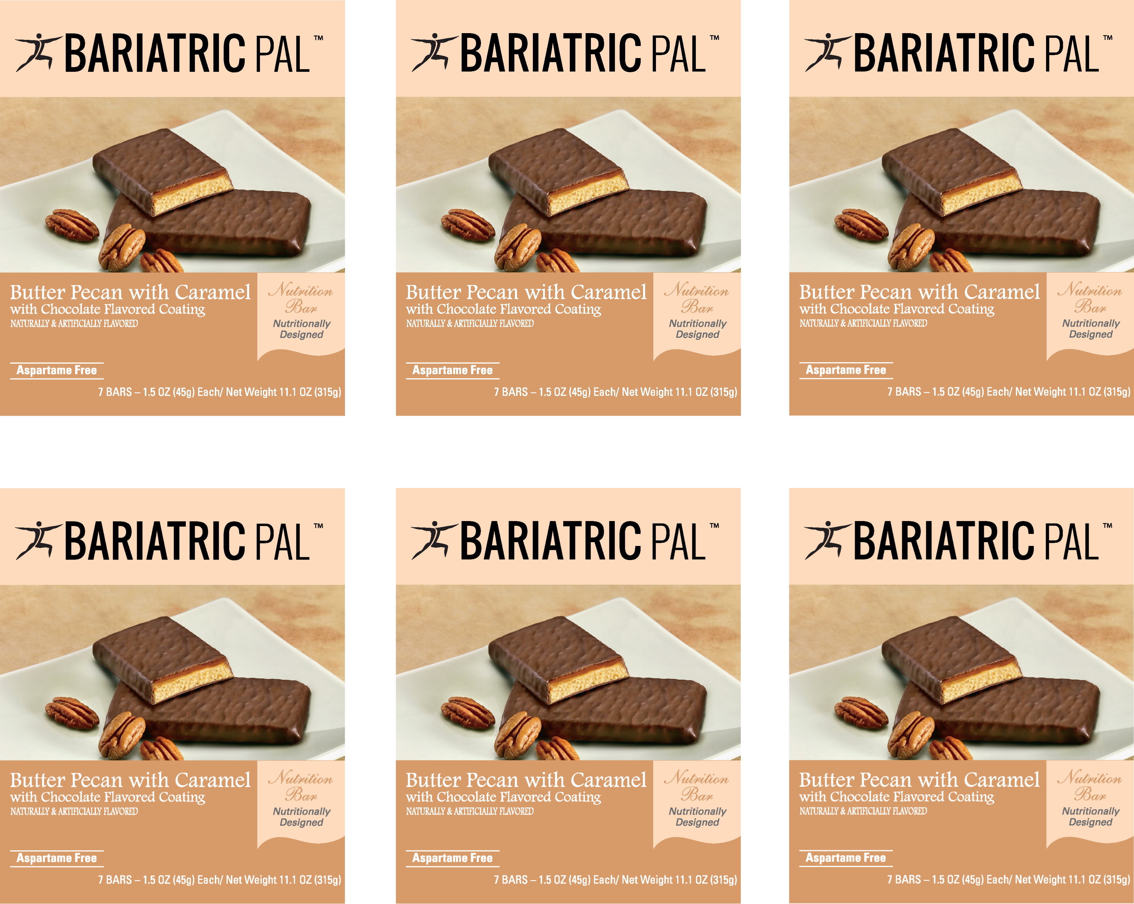 BariatricPal 10g Protein Snack Bars - Caramel Butter Pecan