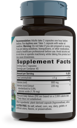 Nature's Way Valerian Extract, Standardized 90 vegan capsules