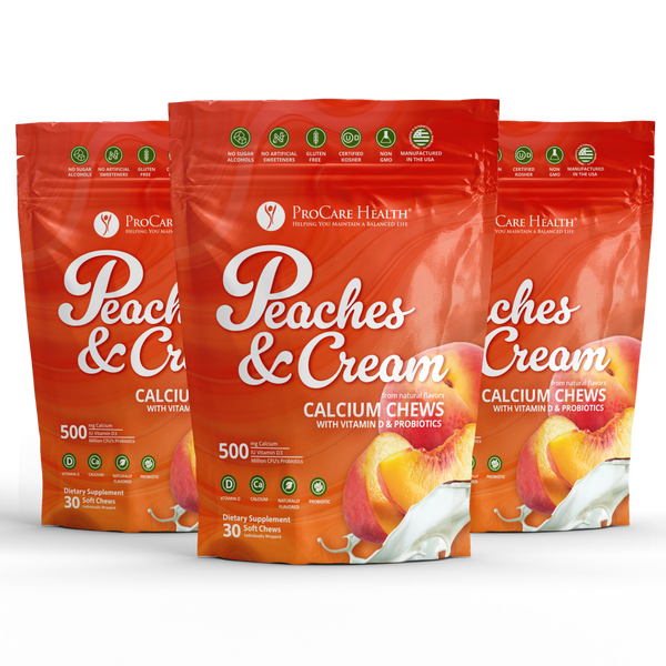 ProCare Health Calcium Soft Chew 500mg - Peaches & Cream