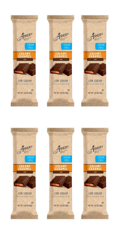 Asher's Chocolate Sugar-Free Chocolate Bars - Creamy Caramel