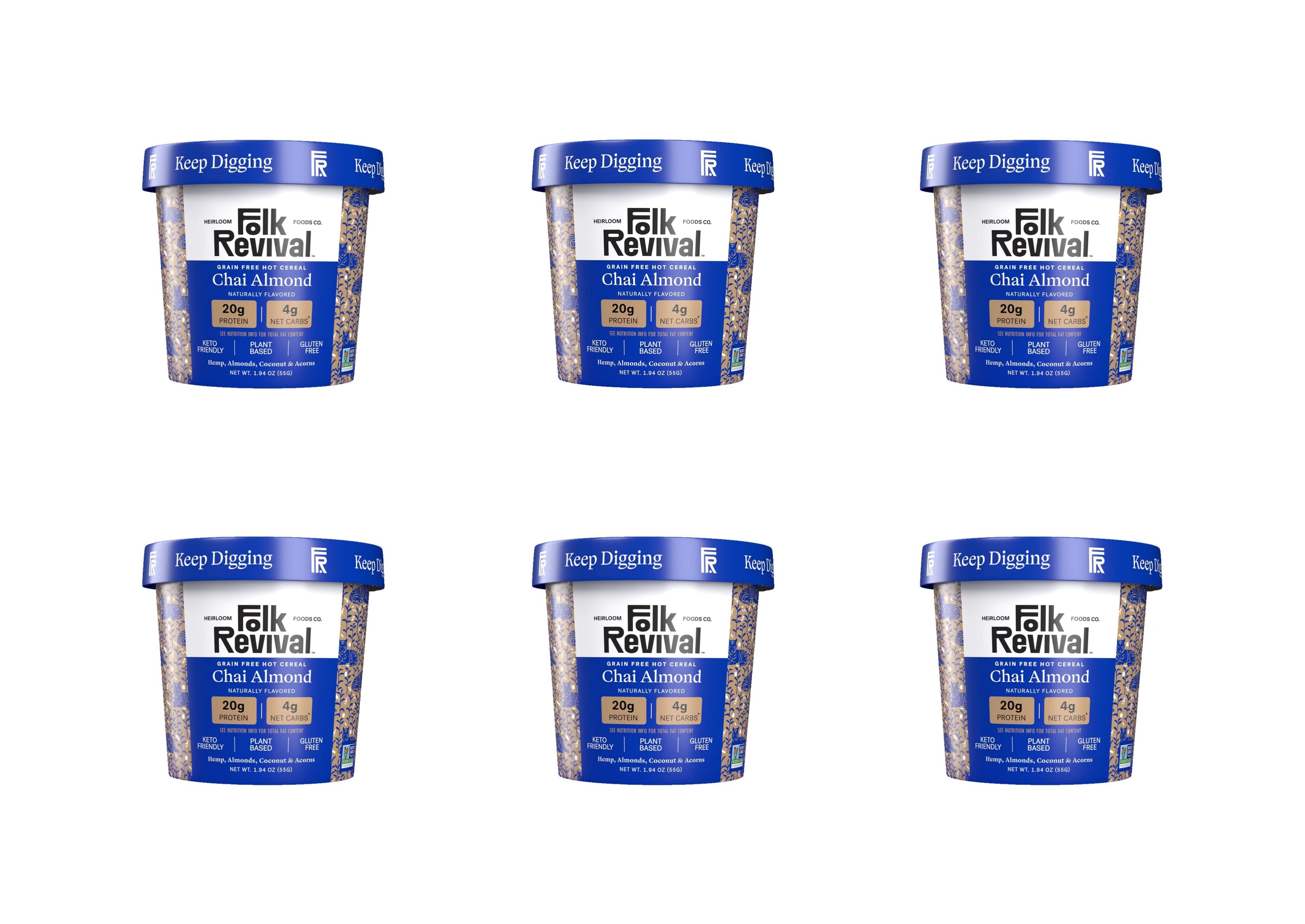 Folk Revival Grain Free Hot Cereal - High-quality Cereal by Folk Revival at BariatricPal Store