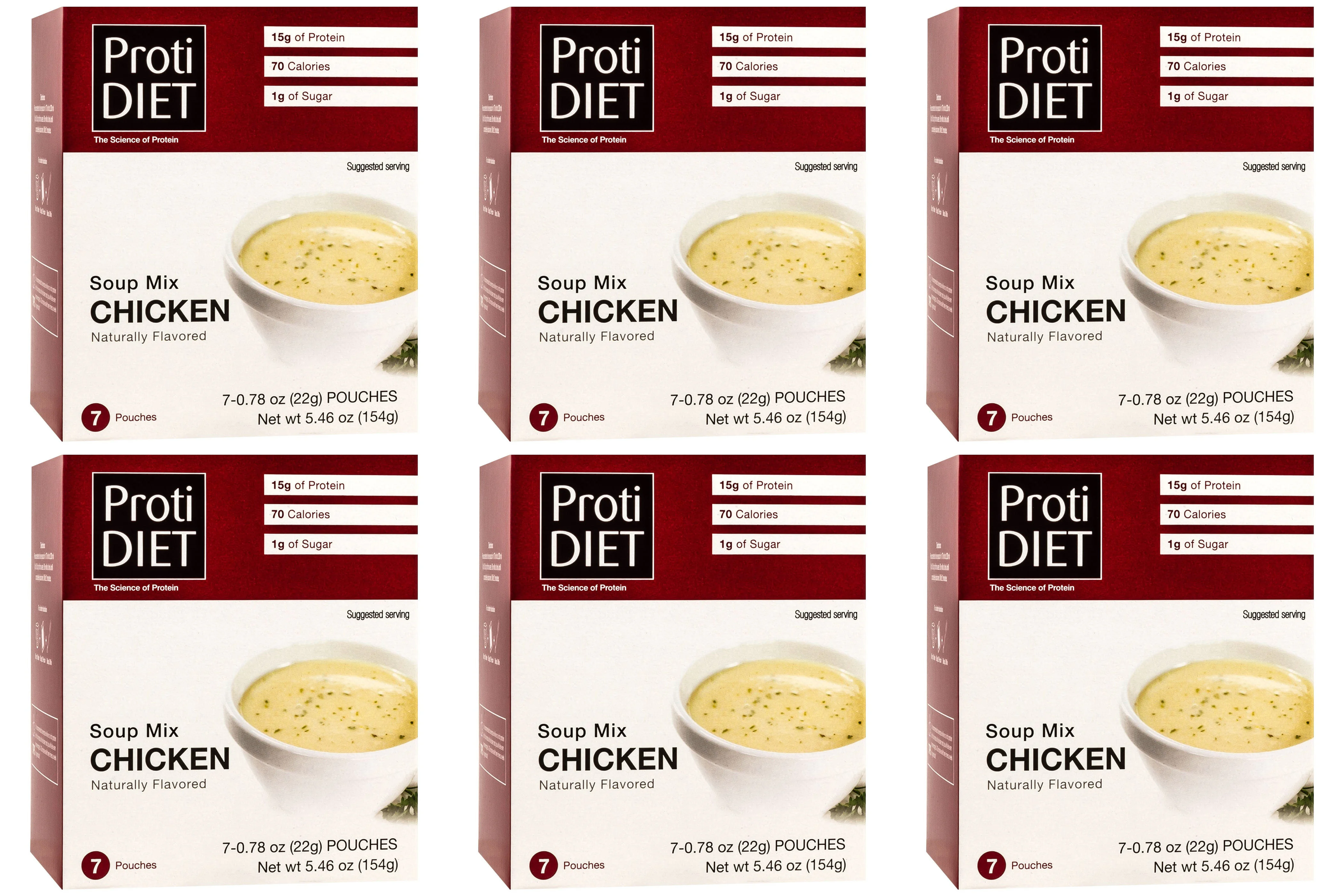 Proti Diet Protein Soup Mix, Chicken, 7 Pouches