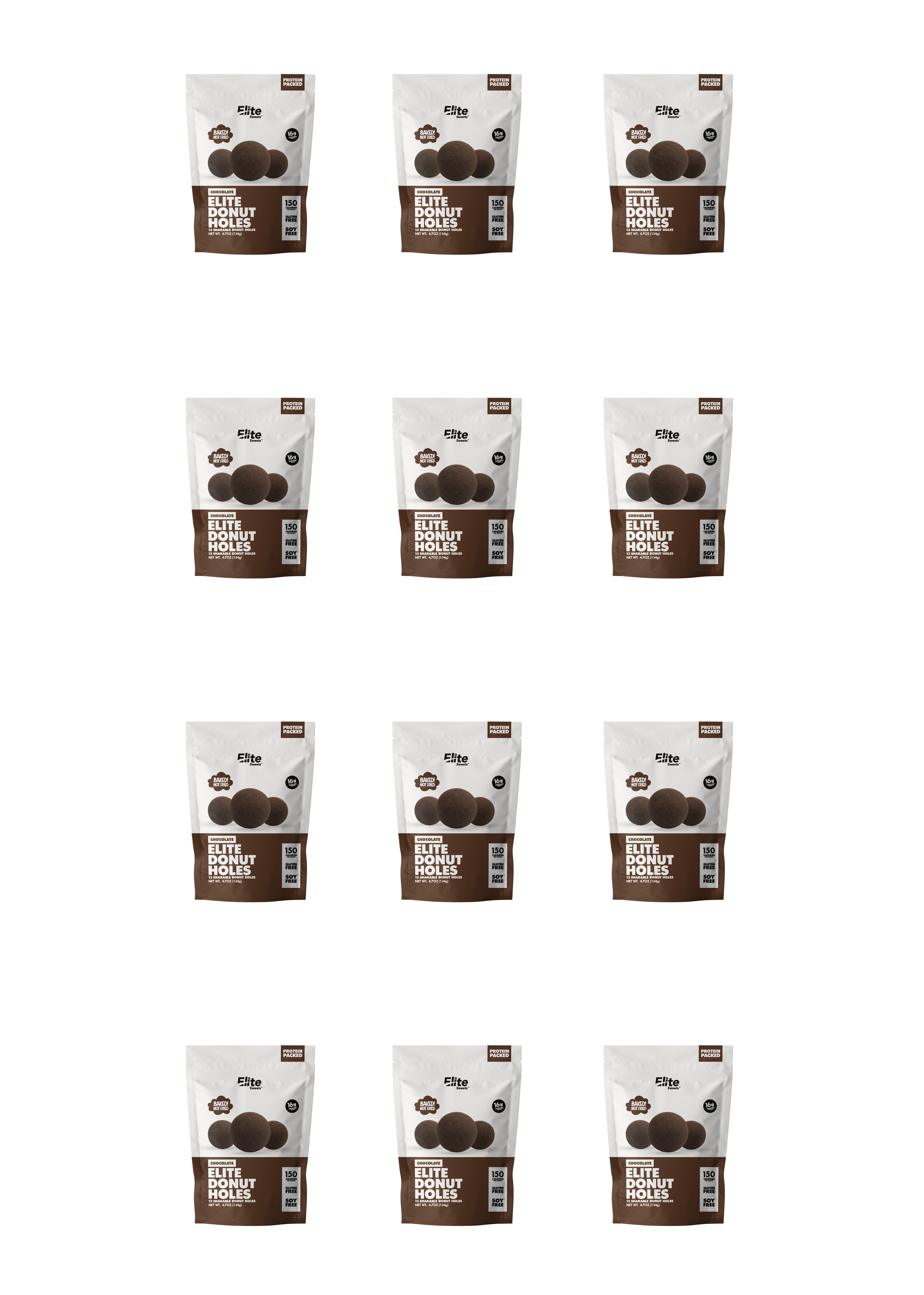 Elite Sweets High-Protein & Low-Carb Donut Hole - Chocolate