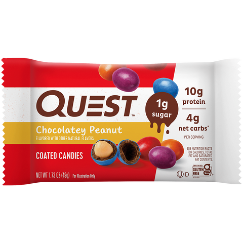 Quest Nutrition Chocolatey Peanut Coated Candies - High-quality Candies by Quest Nutrition at BariatricPal Store