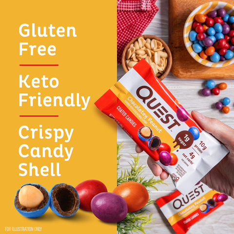 Quest Nutrition Chocolatey Peanut Coated Candies - High-quality Candies by Quest Nutrition at BariatricPal Store