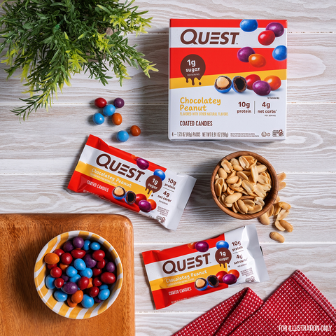 Quest Nutrition Chocolatey Peanut Coated Candies - High-quality Candies by Quest Nutrition at BariatricPal Store