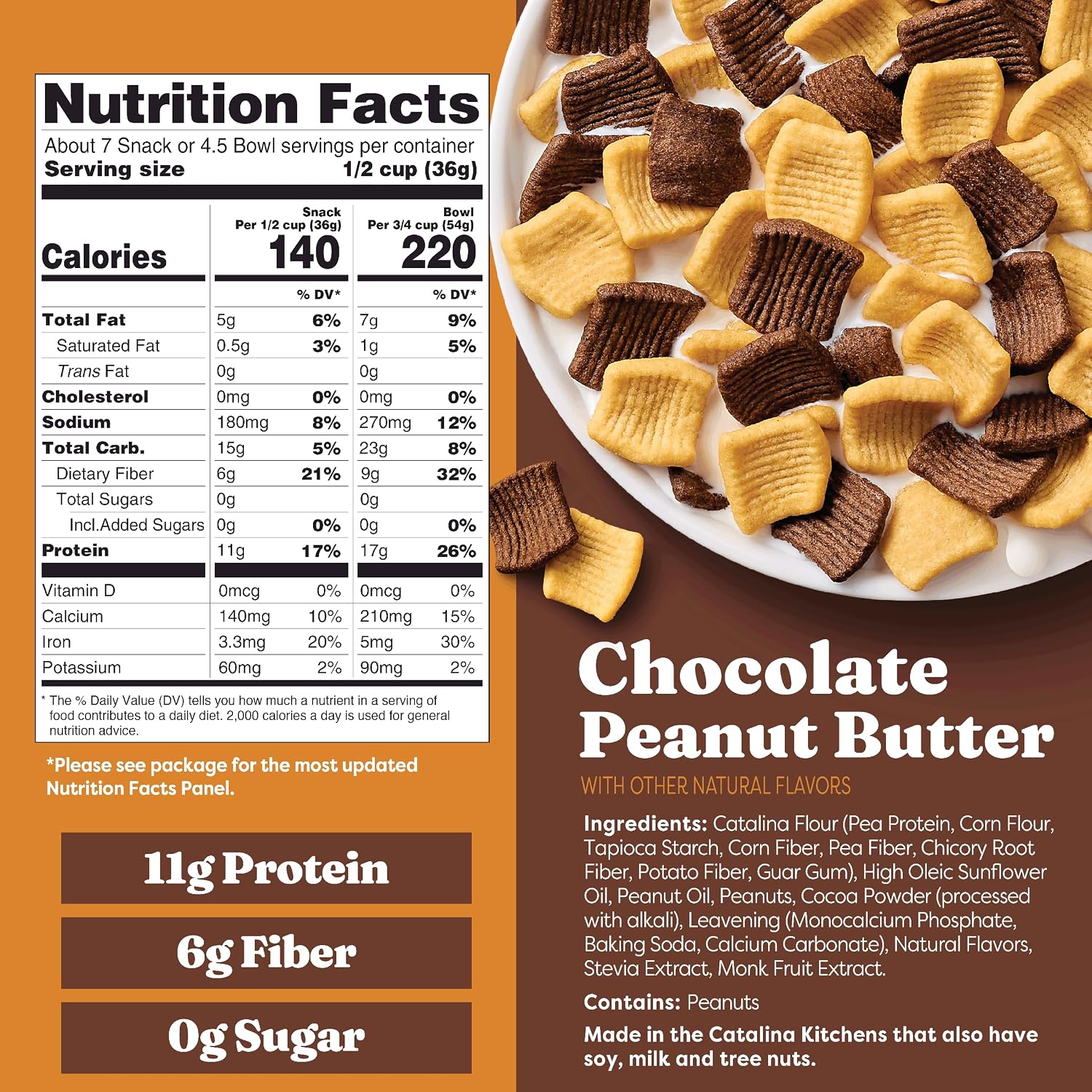 Catalina Crunch Protein Cereal, Chocolate Peanut Butter, 9oz