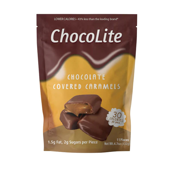 HealthSmart Sweet Nothings/ChocoLite Chocolate Candies - Chocolate Covered Caramel, 11 piece bag