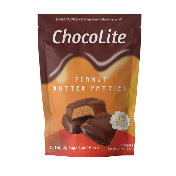 HealthSmart Sweet Nothings/ChocoLite Chocolate Candies - Peanut Butter Patties, 11 piece bag