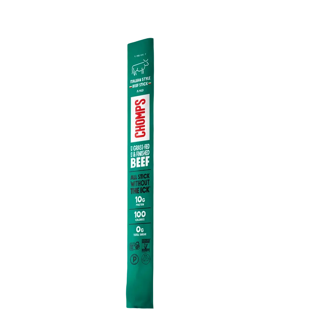 Chomps Meat Snack Sticks - Italian Style Beef, One Stick