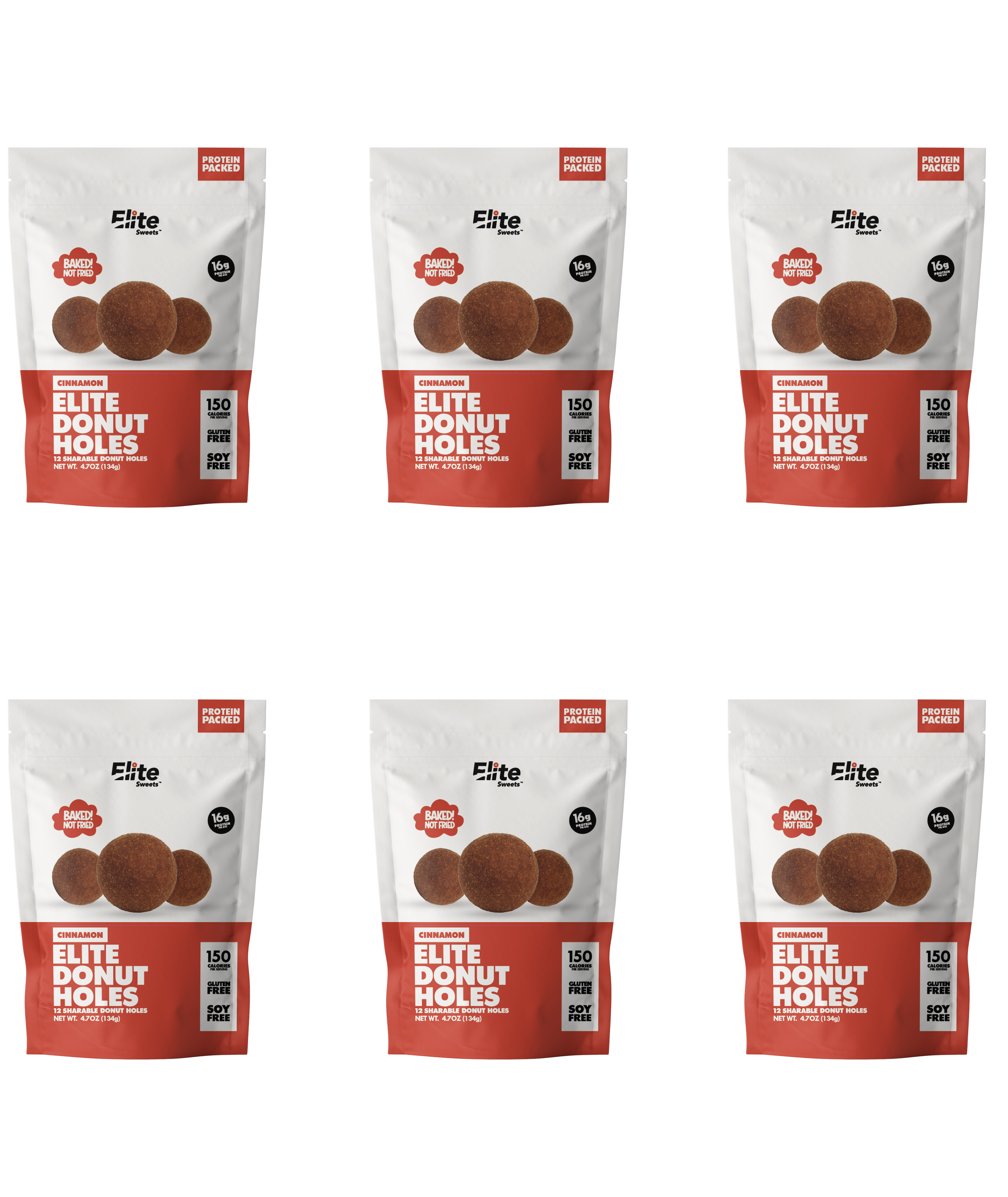 Elite Sweets High-Protein & Low-Carb Donut Holes - Cinnamon