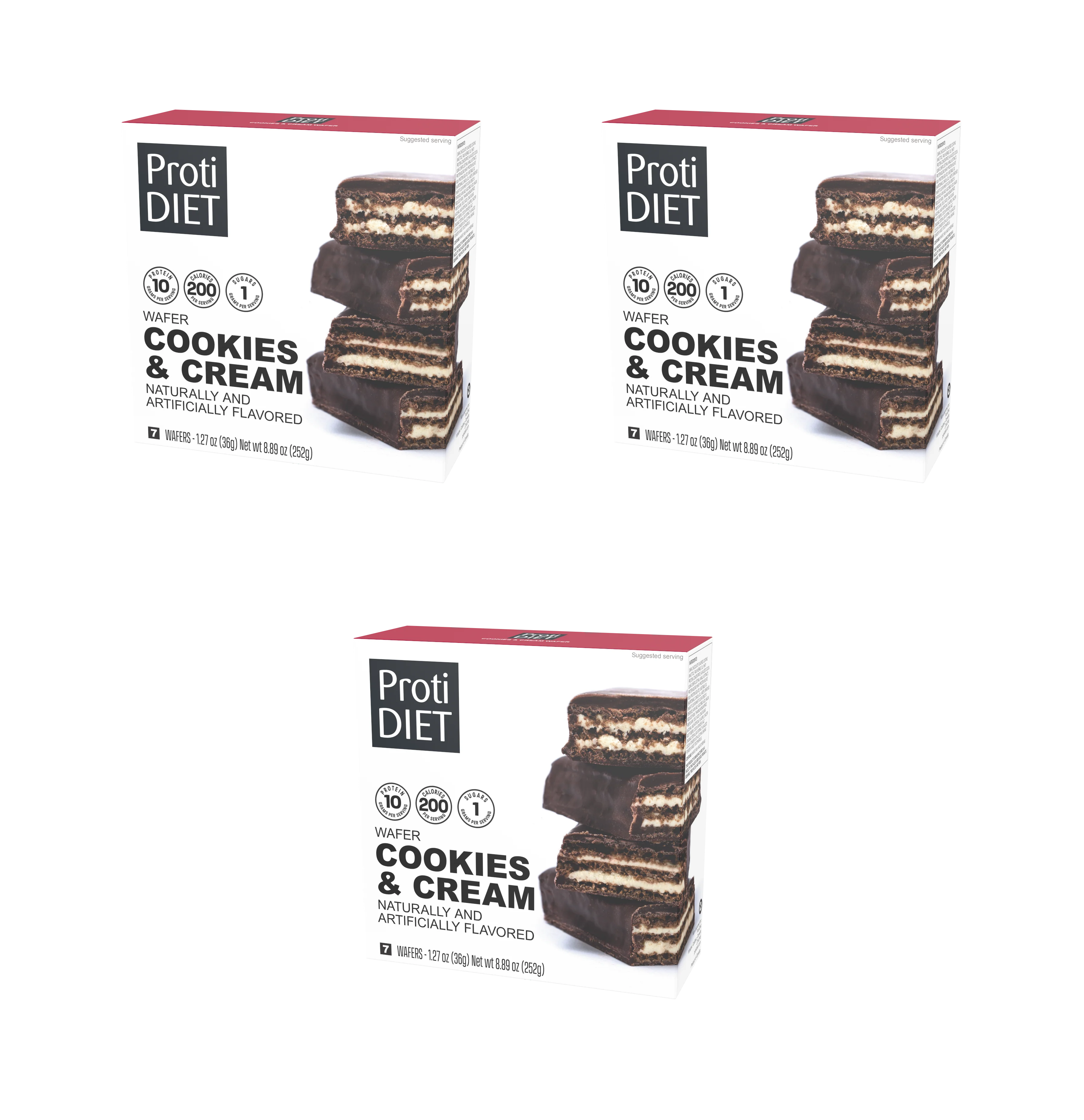 Proti Diet 10g Protein Wafer Bars - Cookies & Cream
