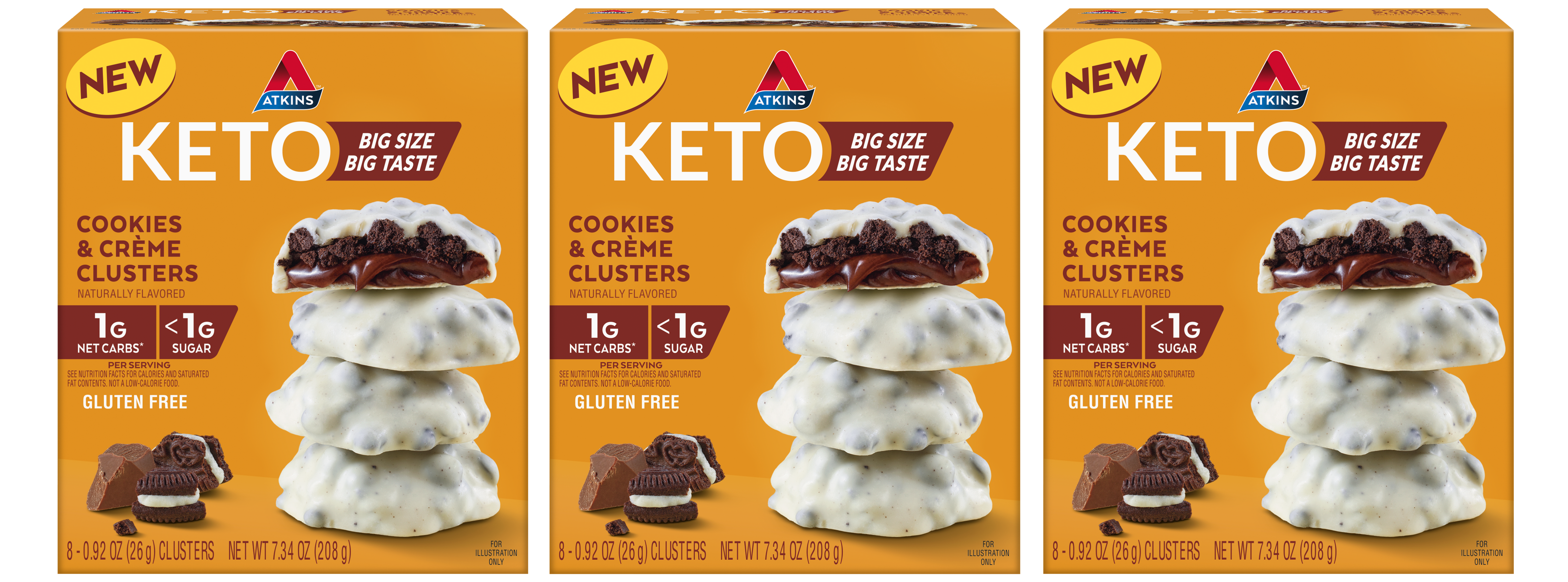 #Flavor_Cookies & Creme Clusters #Size_3 Boxes