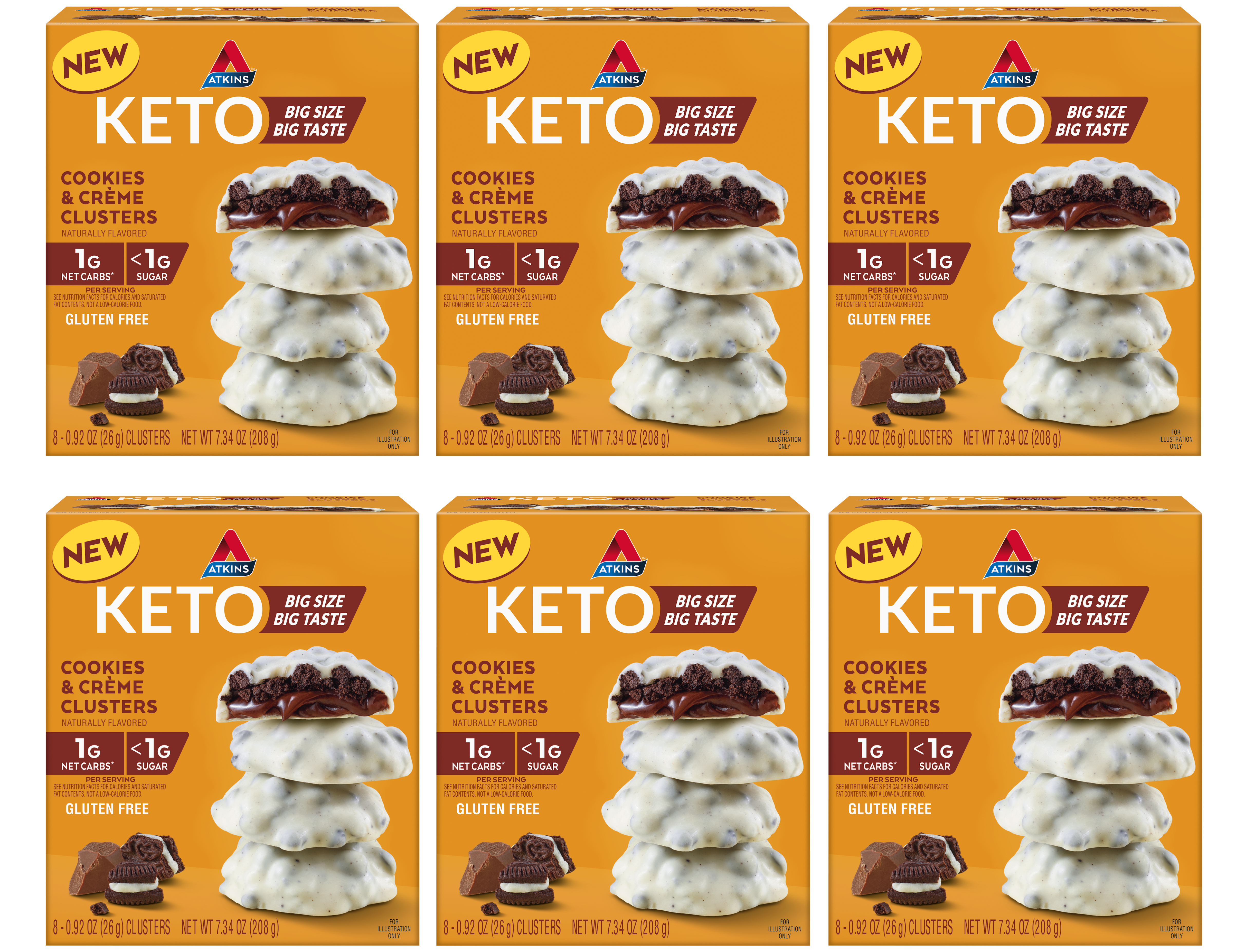 #Flavor_Cookies & Creme Clusters #Size_6 Boxes