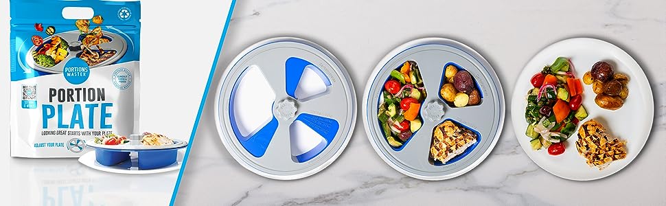 Portions Master Portion Plate - High-quality Dinnerware by Portions Master at BariatricPal Store