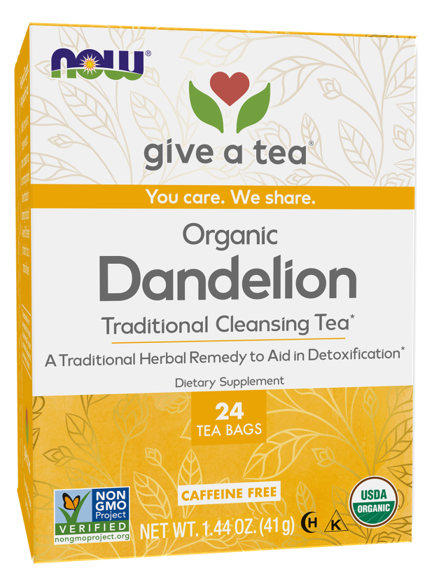 NOW Dandelion Cleansing Herbal Tea 24 bags
