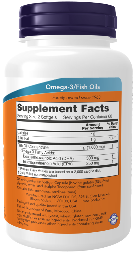 NOW DHA-250 120 softgels