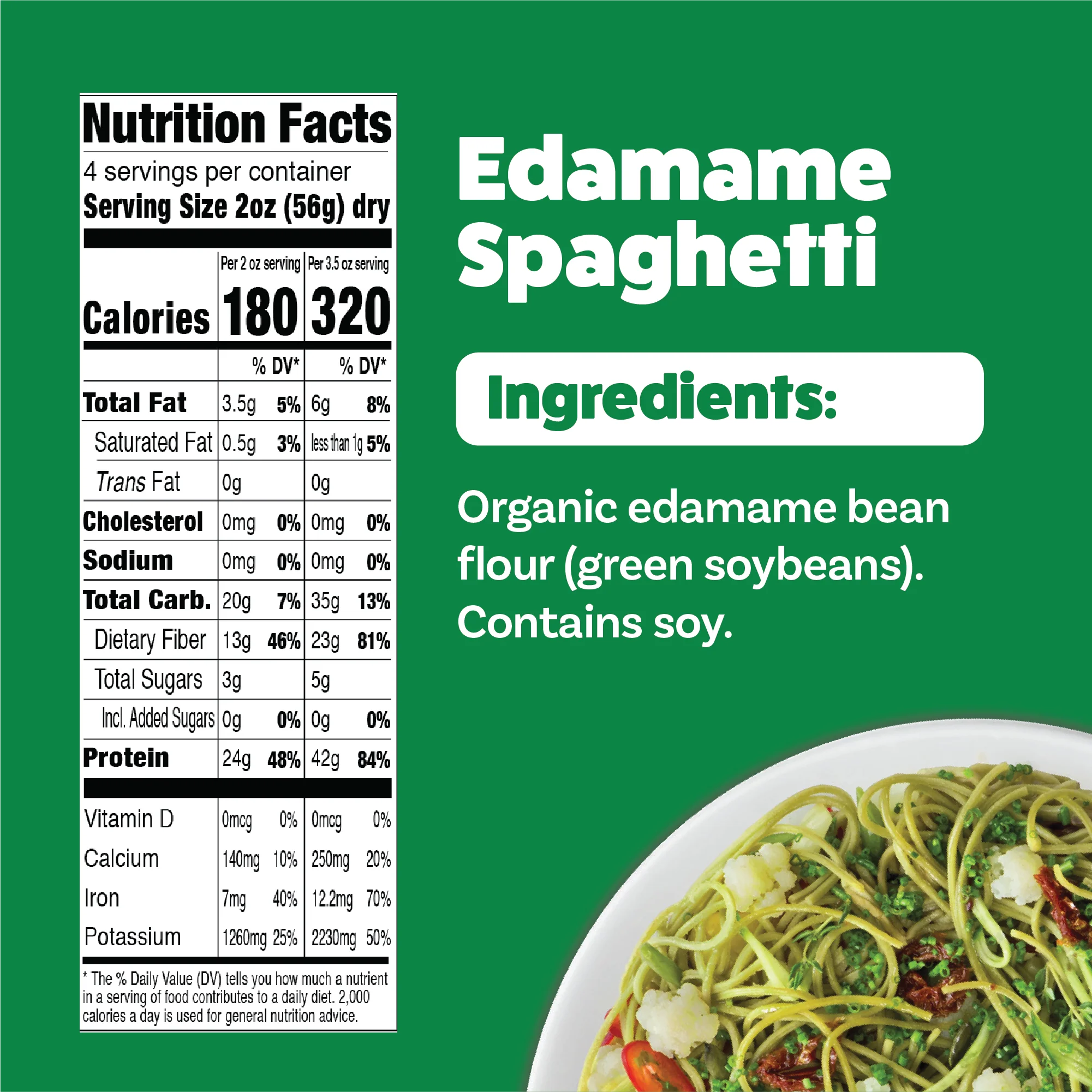 Explore Cuisine Organic Edamame Spaghetti 8 oz. (227g)