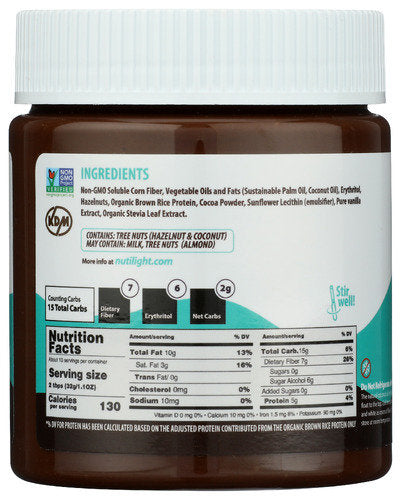 Nutilight Sugar-Free Protein + Hazelnut Spread & Dark Chocolate