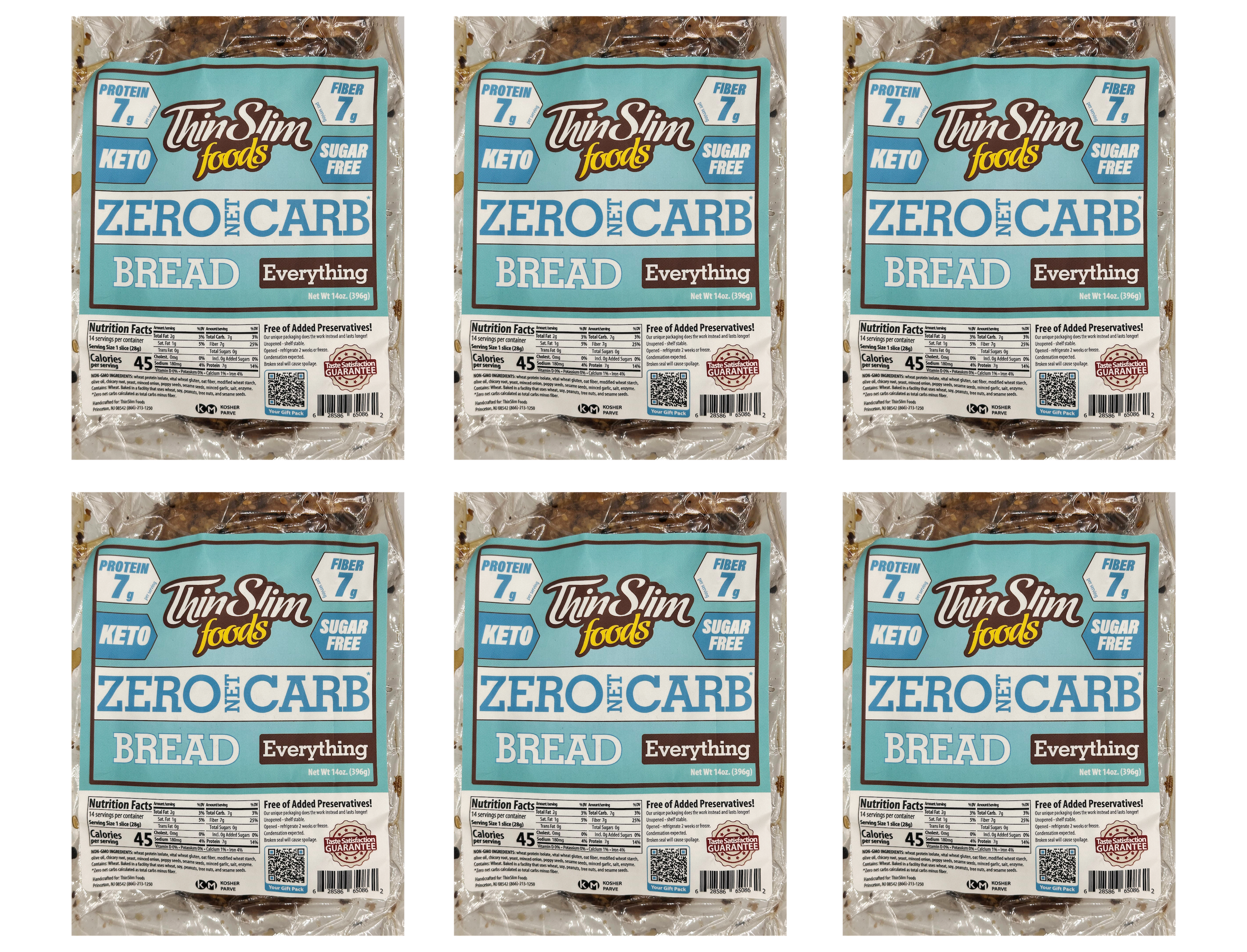 ThinSlim Foods Zero Carb Protein Bread - Everything