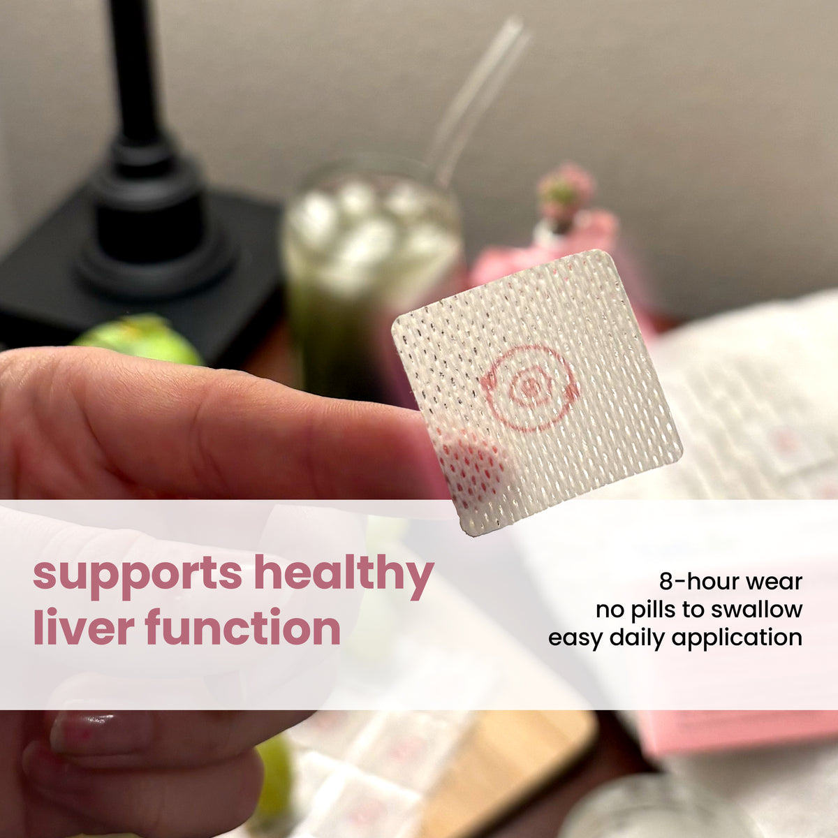 PatchAid Glutathione Plus Patches with 100 mg of L-glutathione, vitamin C, selenium and coenzyme Q10.