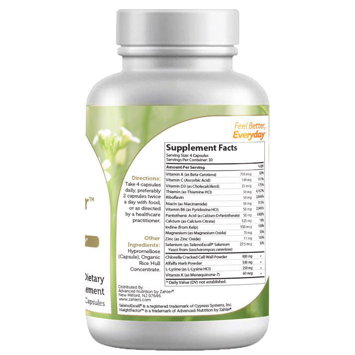 HeightFactor Kosher Capsules by Zahler - High-quality Growth Support by Zahler at BariatricPal Store