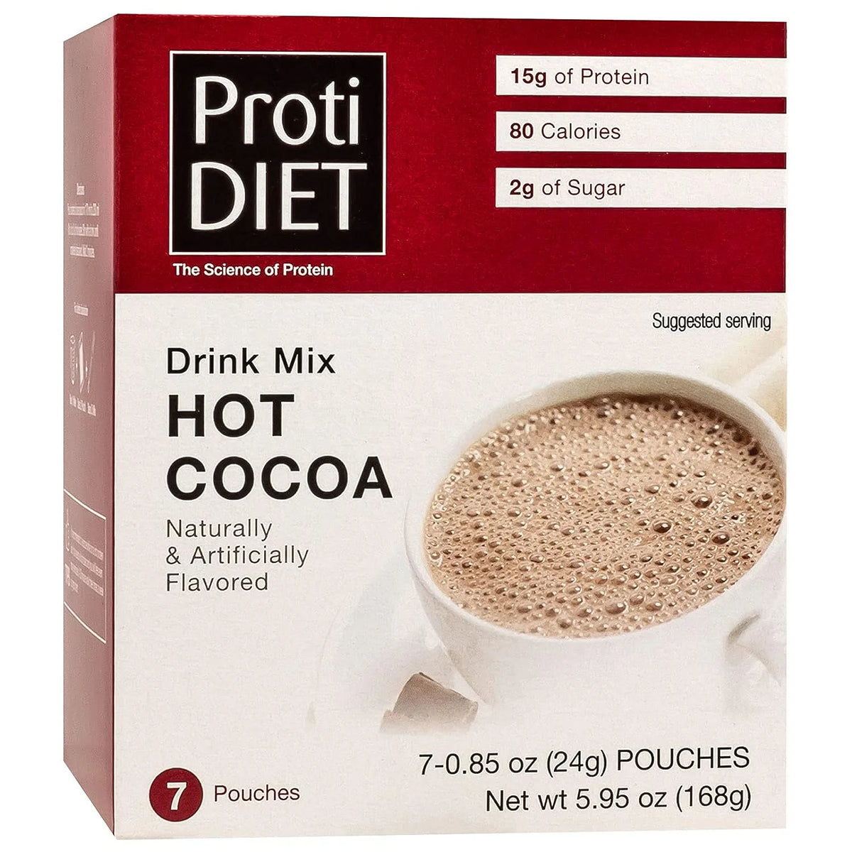 Proti Diet 15g Protein Hot Cocoa Drink Mix, 1-Pack