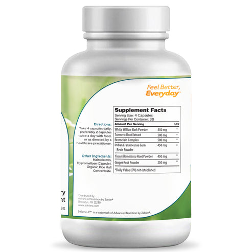 Inflame-X Kosher Capsules for Inflammatory Response & Pain Support by Zahler - High-quality Joint Support by Zahler at BariatricPal Store