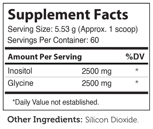 Inositol + Glycine Kosher Powder by Zahler - Mood & Nervous System Support - High-quality Nervous System Health by Zahler at BariatricPal Store