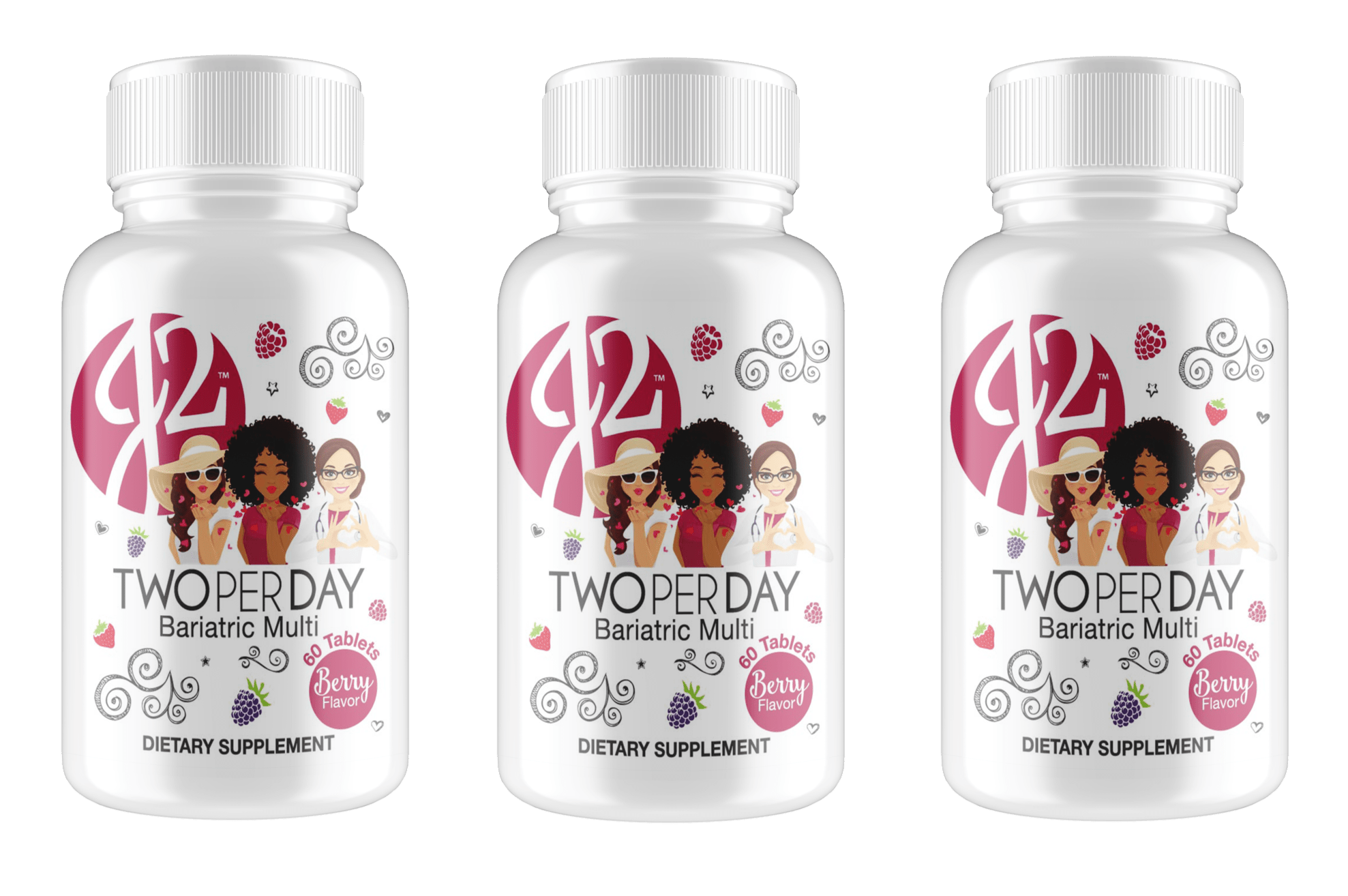 J2 Two per Day Berry Bariatric Chewable Tablets by Bariatric Eating - High-quality Vitamins by Bariatric Eating at BariatricPal Store