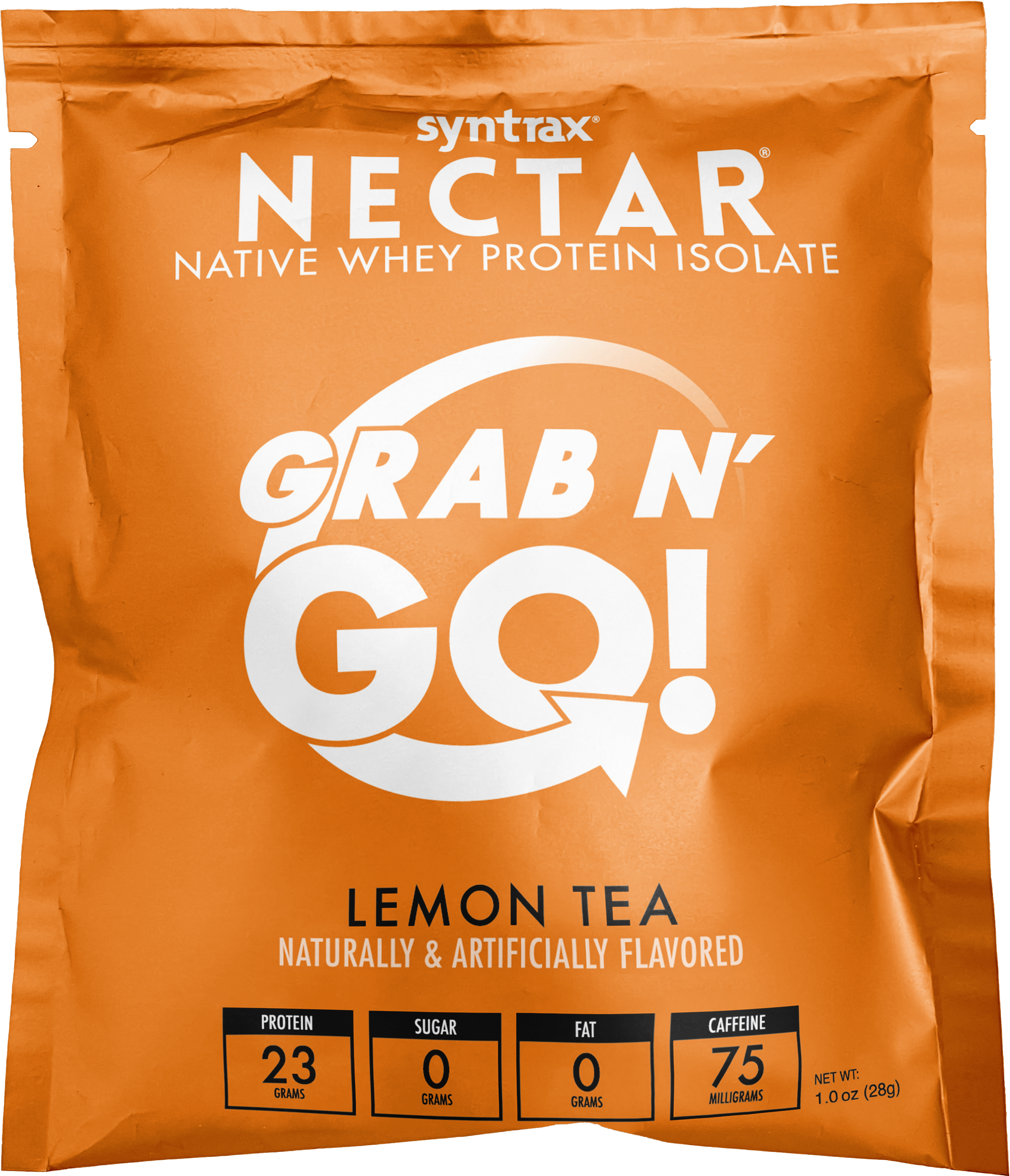 Syntrax Nectar Protein Powder Grab N' Go Box - Lemon Tea - High-quality Single Serve Protein Packets by Syntrax at BariatricPal Store