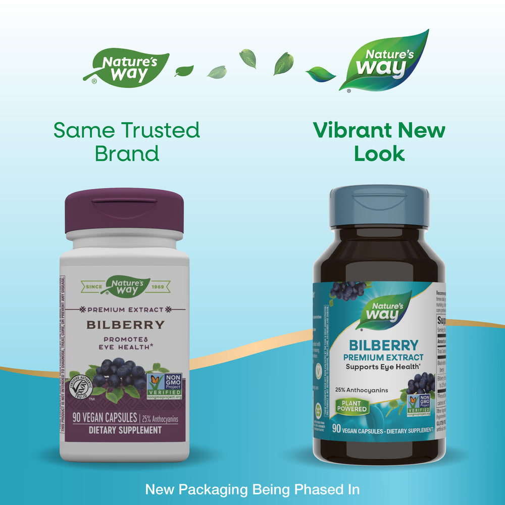 Nature's Way Bilberry Extract 90 vegan capsules
