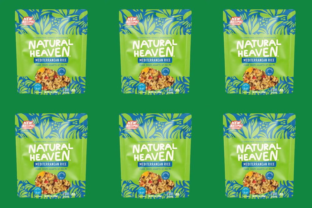 Riced Hearts of Palm Pasta Keto Bowl Ready Meal by Natural Heaven - Mediterranean Rice