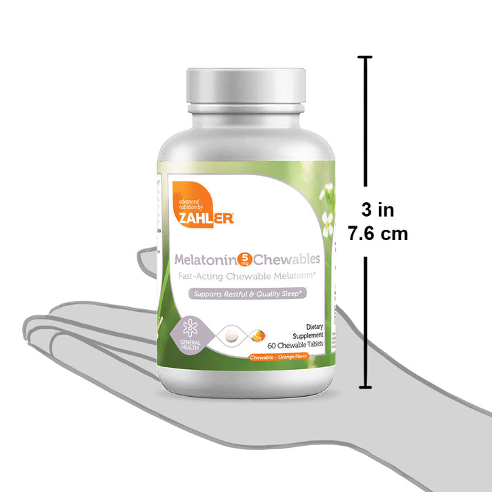 Melatonin Kosher Chewable 5mg by Zahler - High-quality Melatonin by Zahler at BariatricPal Store