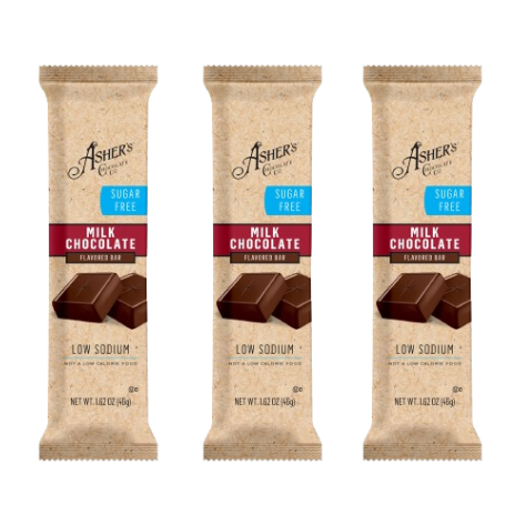 Asher's Chocolate Sugar-Free Chocolate Bars - Milk Chocolate