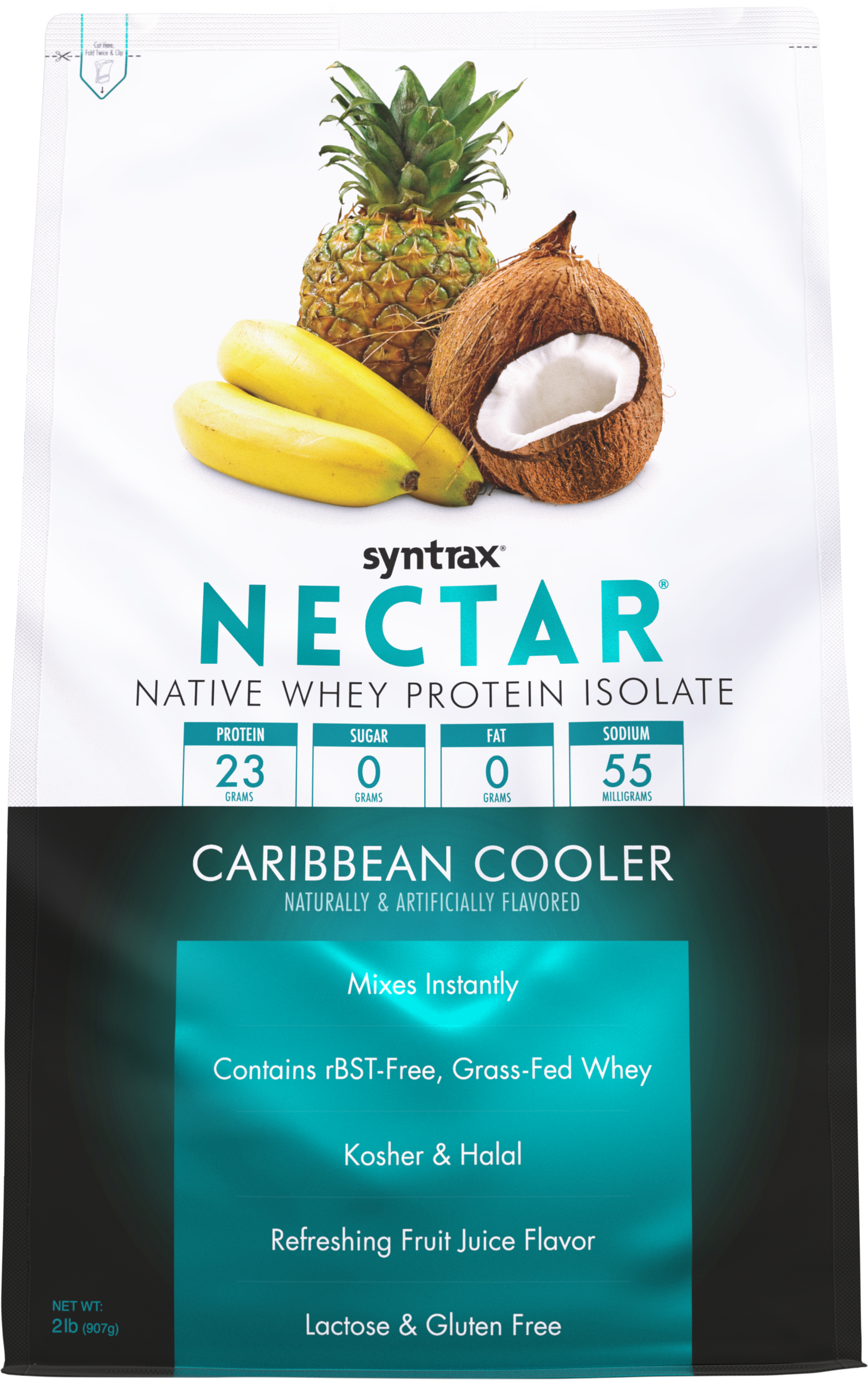 Syntrax Nectar 2lb Protein Powder - Caribbean Cooler - High-quality Protein Powder Tubs by Syntrax at BariatricPal Store