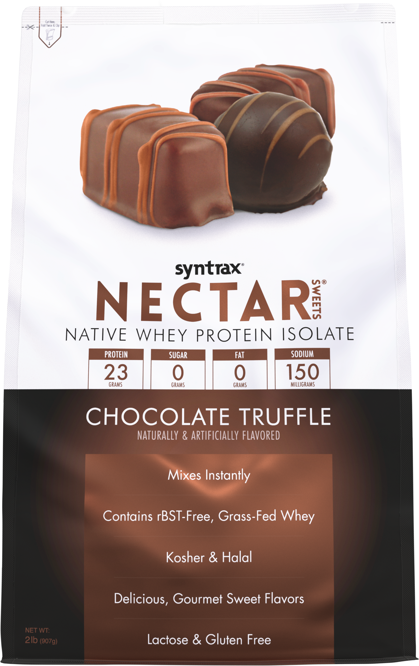 Syntrax Nectar Sweets 2lb Protein Powder - Chocolate Truffle - High-quality Protein Powder Tubs by Syntrax at BariatricPal Store