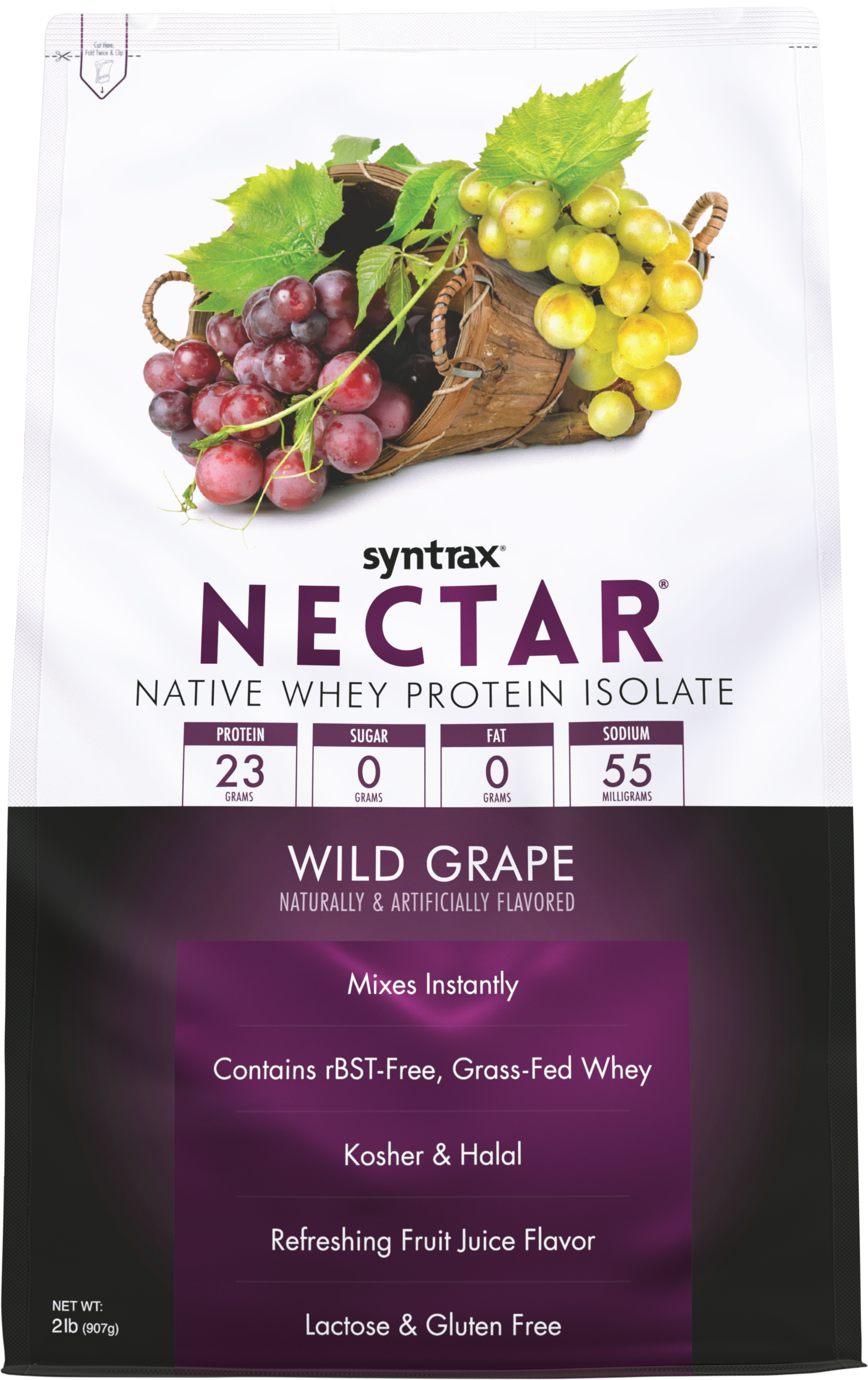 Syntrax Nectar 2lb Protein Powder - Wild Grape - High-quality Protein Powder Tubs by Syntrax at BariatricPal Store