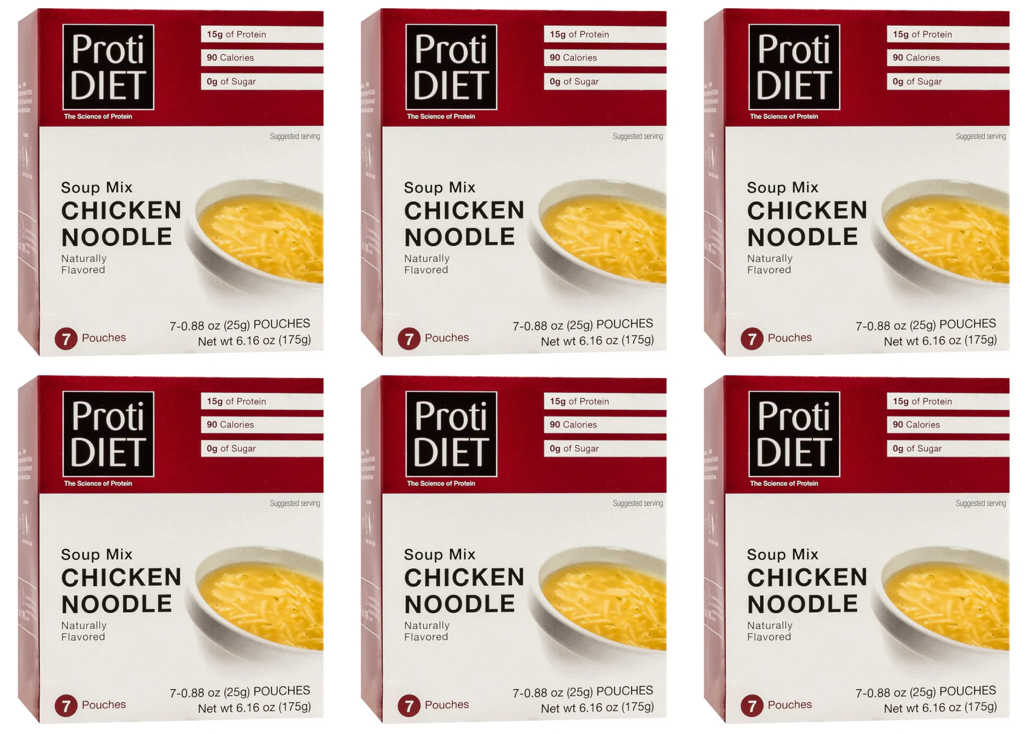 Proti Diet Protein Soup Mix, Chicken Noodle, 7 Pouches