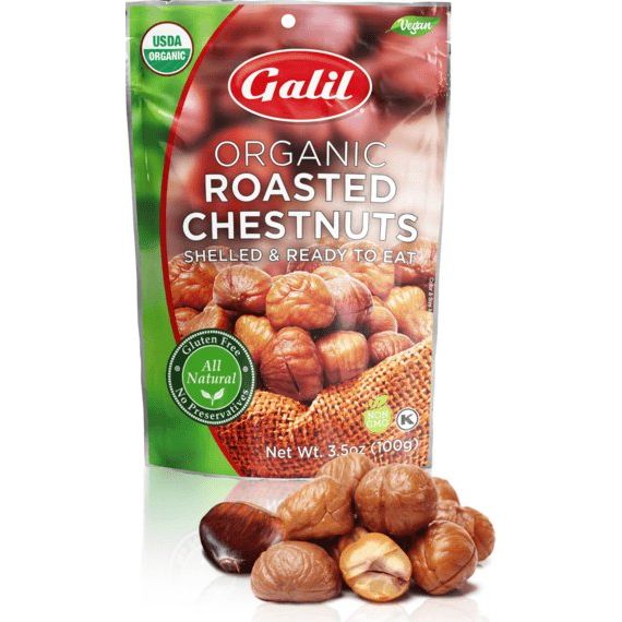 Galil Organic Roasted Chestnuts - High-quality Nut Snacks by Galil Brands at BariatricPal Store