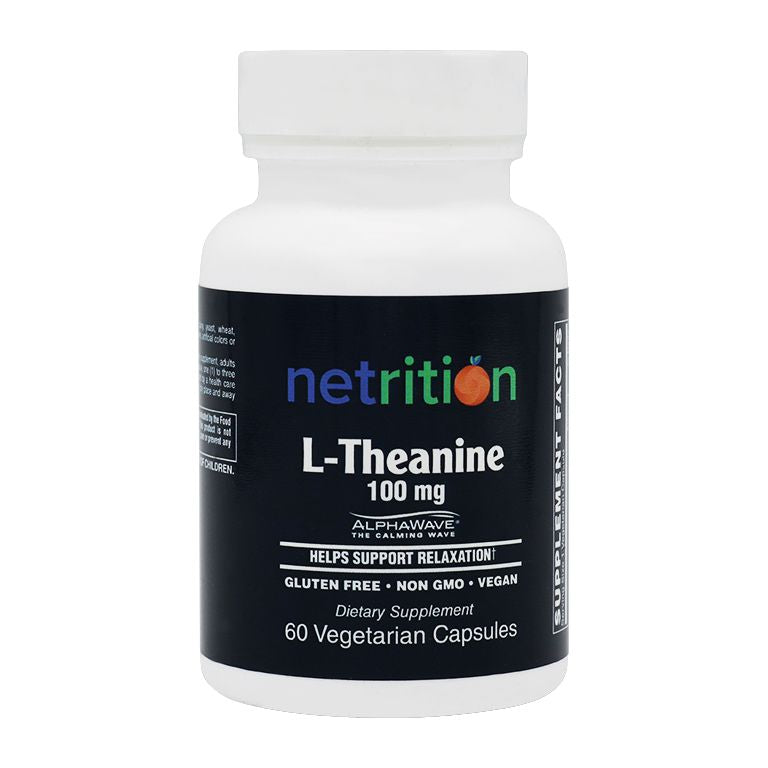L-Theanine 100mg Capsule by Netrition - High-quality Gluten Free by Netrition at BariatricPal Store