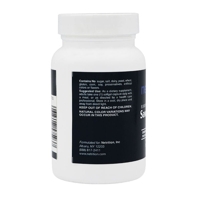 Saw Palmetto 320mg Softgel by Netrition - High-quality Prostate Support by Netrition at BariatricPal Store